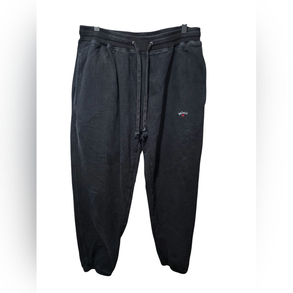 Noah NYC Size L BlackTerry Jogger Sweatpants Heavyweight